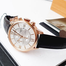 Load image into Gallery viewer, Tissot Des Tourelles Chronograph Silver Dial Brown Leather Strap Watch For Men - T099.427.36.038.00