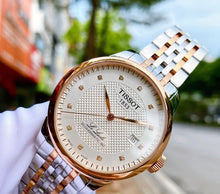 Load image into Gallery viewer, Tissot Le Locle Powermatic 80 Diamonds Silver Dial Two Tone Steel Strap Watch For Men - T006.407.22.036.01