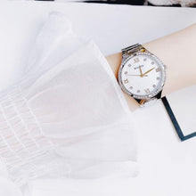 Load image into Gallery viewer, Bulova Crystal Collection Mother of Pearl Dial Silver Steel Strap Watch for Women - 96L263