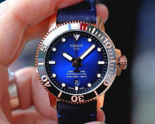 Load image into Gallery viewer, Tissot Seastar 1000 Powermatic 80 Blue Dial Blue Nylon Strap Watch for Men - T120.407.37.041.00
