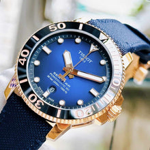 Load image into Gallery viewer, Tissot Seastar 1000 Powermatic 80 Blue Dial Blue Nylon Strap Watch for Men - T120.407.37.041.00