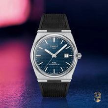 Load image into Gallery viewer, Tissot PRX Powermatic 80 Blue Dial Black Rubber Strap Watch for Men - T137.407.17.041.00