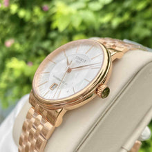 Load image into Gallery viewer, Tissot T Classic Carson Premium Automatic White Dial Rose Gold Steel Strap Watch for Men - T122.407.33.031.00