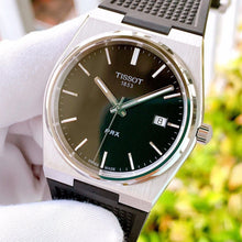 Load image into Gallery viewer, Tissot PRX Black Dial Black Rubber Strap Watch For Men - T137.410.17.051.00