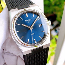 Load image into Gallery viewer, Tissot PRX Blue Dial Black Rubber Strap Watch For Men - T137.410.17.041.00