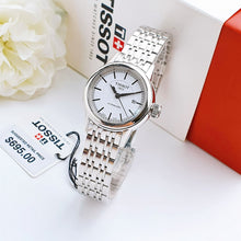 Load image into Gallery viewer, Tissot T Classic Carson Automatic White Dial Silver Steel Strap Watch For Women - T085.207.11.011.00