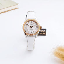 Load image into Gallery viewer, Tissot T-Classic Powermatic 80 Mother of Pearl Silver Dial White Leather Strap Watch For Women - T108.208.26.117.00