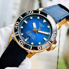 Load image into Gallery viewer, Tissot Seastar 1000 Powermatic 80 Blue Dial Blue Nylon Strap Watch for Men - T120.407.37.041.00