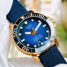 Load image into Gallery viewer, Tissot Seastar 1000 Powermatic 80 Blue Dial Blue Nylon Strap Watch for Men - T120.407.37.041.00