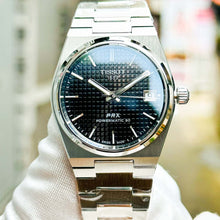 Load image into Gallery viewer, Tissot PRX Powermatic 80 Black Dial Silver Steel Strap Watch for Men - T137.207.11.051.00