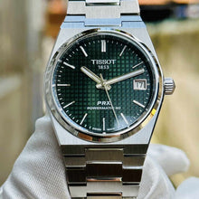 Load image into Gallery viewer, Tissot PRX Powermatic 80 Green Dial Silver Steel Strap Watch for Men - T137.207.11.091.00