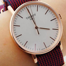 Load image into Gallery viewer, Tissot T Classic Everytime Medium White Dial Two Tone NATO Strap Watch for Men - T109.410.38.031.00