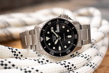 Load image into Gallery viewer, Seiko 5 Sports SKX Automatic Black Dial Silver Steel Strap Watch For Men - SRPK29K1