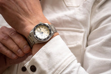Load image into Gallery viewer, Seiko 5 Sports SKX Automatic Cream Dial Silver Steel Strap Watch For Men - SRPK31K1