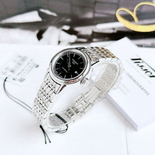 Load image into Gallery viewer, Tissot Carson Automatic Black Dial Silver Steel Strap Watch For Women - T085.207.11.051.00