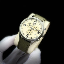 Load image into Gallery viewer, Tissot T Sport Chrono XL Beige Dial Green Nylon Strap Watch for Men - T116.617.37.267.00