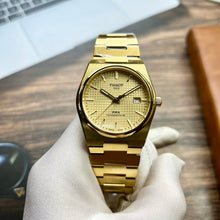 Load image into Gallery viewer, Tissot PRX Powermatic 80 Gold Dial Gold Steel Strap Watch for Men - T137.407.33.021.00