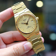 Load image into Gallery viewer, Tissot PRX Powermatic 80 Gold Dial Gold Steel Strap Watch for Men - T137.407.33.021.00