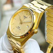 Load image into Gallery viewer, Tissot PRX Powermatic 80 Gold Dial Gold Steel Strap Watch for Men - T137.407.33.021.00