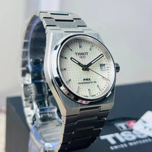 Load image into Gallery viewer, Tissot PRX Powermatic 80 White Dial Silver Steel Strap Watch for Men - T137.207.11.111.00