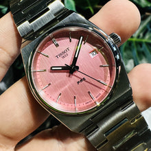 Load image into Gallery viewer, Tissot PRX Quartz Pink Dial Silver Steel Strap Watch for Women - T137.210.11.331.00
