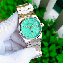 Load image into Gallery viewer, Tissot PRX Powermatic 80 Light Green Dial Silver Steel Strap Watch for Men - T137.207.11.091.01