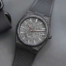 Load image into Gallery viewer, Tissot PRX Powermatic 80 Carbon Black Dial Black Rubber Strap Watch for Men - T137.907.97.201.00