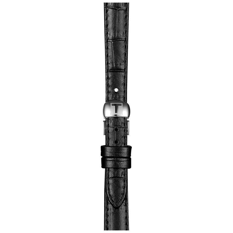 Tissot Le Locle Automatic Lady Black Dial Black Leather Strap Watch for Women - T41.1.123.57
