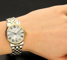 Load image into Gallery viewer, Tissot T Classic Carson Lady Premium Silver Dial Two Tone Steel Strap Watch For Women - T122.210.22.033.00