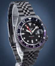 Load image into Gallery viewer, Seiko Automatic SKX GMT Yuto Horigome Limited Edition Black Dial Black Steel Strap Watch For Men - SSK027K1