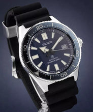 Load image into Gallery viewer, Seiko Prospex Analogue Automatic Diver Blue Dial Black Rubber Strap Watch For Men - SPB053J1