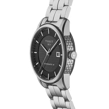 Load image into Gallery viewer, Tissot Luxury Powermatic 80 Black Dial Silver Steel Strap Watch for Men - T086.407.11.201.02
