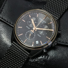 Load image into Gallery viewer, Tissot T Classic PR 100 Chronograph Anthracite Black Dial Black Mesh Bracelet Watch For Men - T101.417.23.061.00