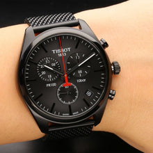 Load image into Gallery viewer, Tissot T Classic PR 100 Chronograph Black Dial Black Mesh Bracelet Watch For Men - T101.417.33.051.00