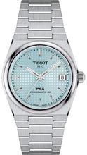 Load image into Gallery viewer, Tissot PRX Powermatic 80 Ice Blue Dial Silver Steel Strap Watch for Men - T137.207.11.351.00