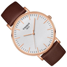 Load image into Gallery viewer, Tissot T Classic Everytime White Dial Brown Leather Strap Watch for Men - T109.610.36.031.00