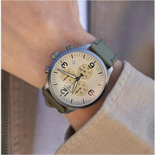 Load image into Gallery viewer, Tissot T Sport Chrono XL Beige Dial Green Nylon Strap Watch for Men - T116.617.37.267.00