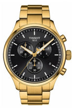 Load image into Gallery viewer, Tissot Chrono XL Classic Black Dial Gold Steel Strap Watch for Men - T116.617.33.051.00