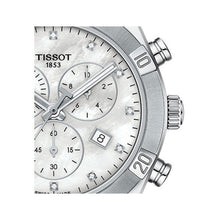 Load image into Gallery viewer, Tissot PR 100 Sport Chic Chronograph Diamonds Mother of Pearl Dial Silver Steel Strap Watch for Women - T101.917.11.116.00