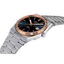 Load image into Gallery viewer, Tissot PRX Powermatic 80 Automatic 18K Gold Blue Dial Silver Steel Strap Watch for Men - T931.407.41.041.00