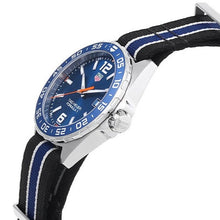 Load image into Gallery viewer, Tag Heuer Formula 1 Quartz Blue Dial Two Tone NATO Strap Watch for Men - WAZ1010.FC8197